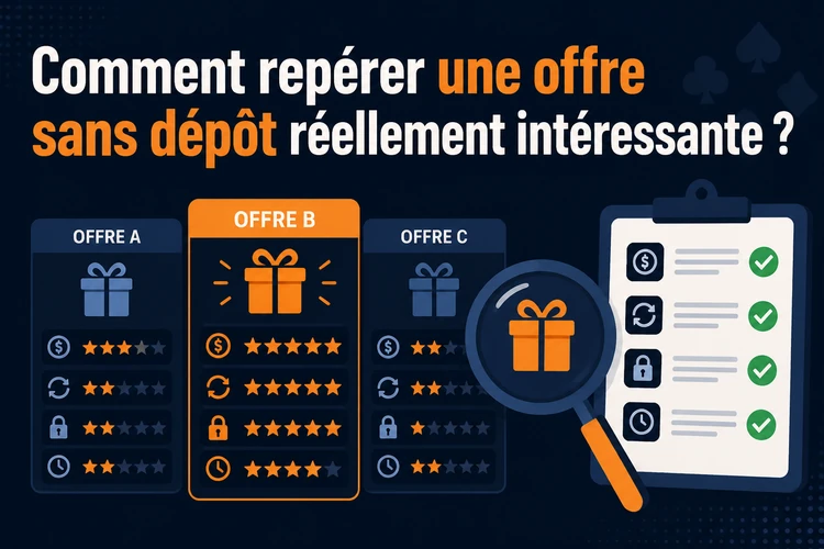 Comment repérer une offre sans dépôt réellement intéressante?